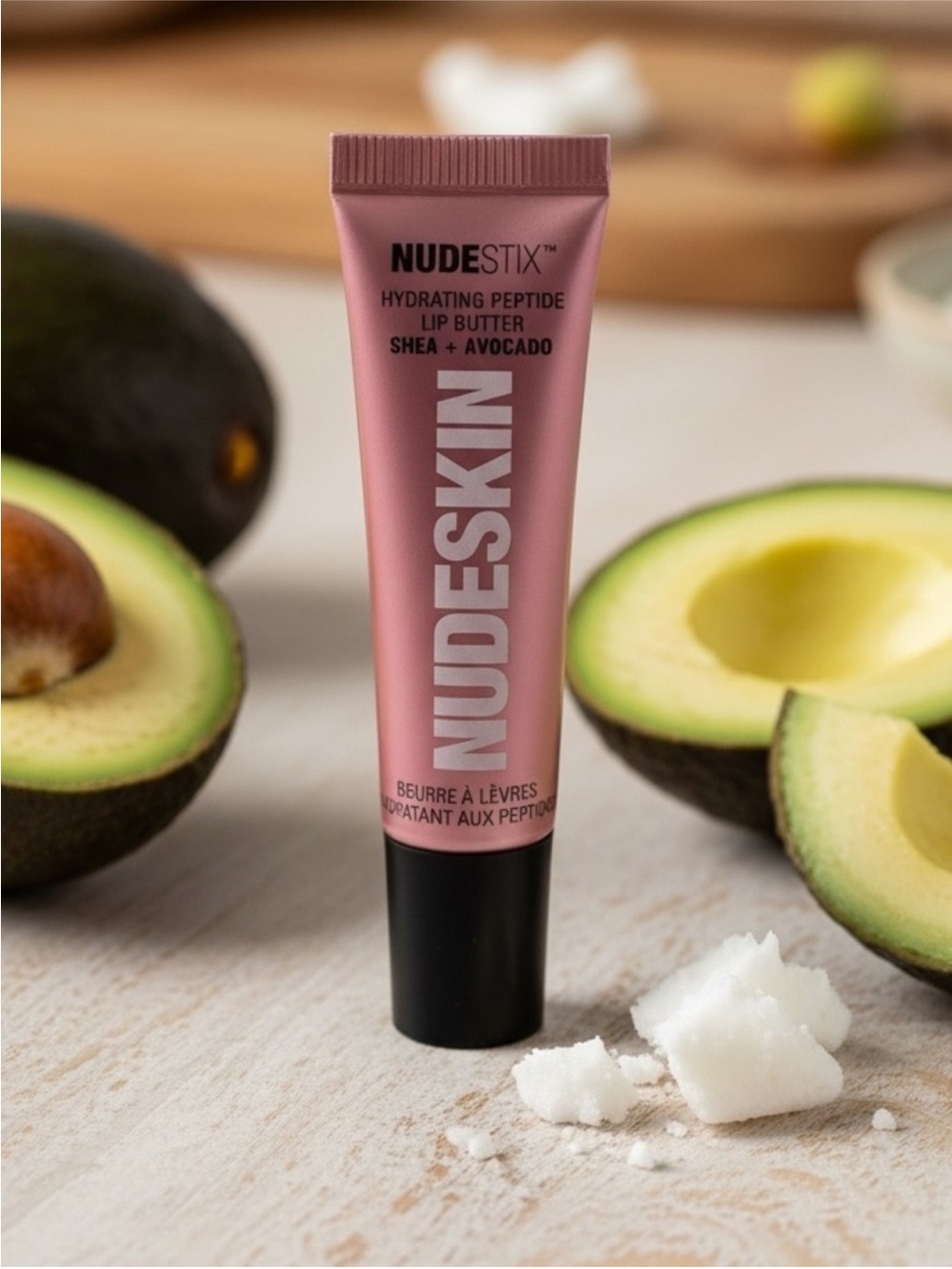 NUDESTIX Hydrating Peptide Lip Butter - Rose Sparkle